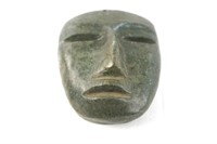 Mezcala Culture Pre-Columbian Green Stone Mask