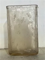 (1) GLASS BATTERY JAR