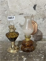 SET OF SMALL OIL LAMPS