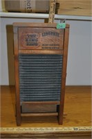 zinc king washboard made into toilet paper holder