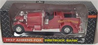 John Deere 1937 Ahrens-Fox Fire Truck Bank