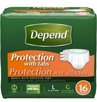 Depend Protection with Tabs Maximum Pack of 3)