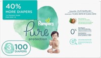 100-COUNT PAMPERS PURE PROTECTION BABY DIAPERS