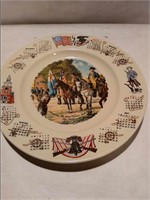 2 Revolutionary War Commemorative Plate 1976
