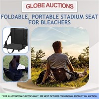 FOLDABLE, PORTABLE STADIUM SEAT FOR BLEACHERS