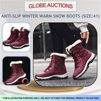 ANTI-SLIP WINTER WARM SNOW BOOTS (SIZE:41)