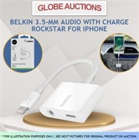 BELKIN 3.5-MM AUDIO W/ CHARGE ROCKSTAR FOR IPHONE