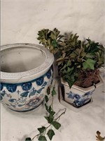 Asian Art Flower Pot