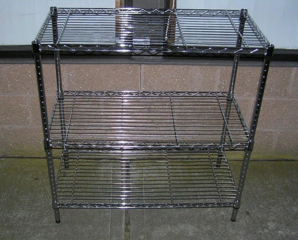 Commercial grade stainless steel rack