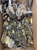 Box of Casters, Wheels, Window Fixtures