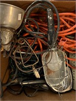 Shop Lights, Extension Cord Wires as found