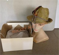 Vintage feathered hat