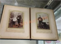 Antique photo album and photographs