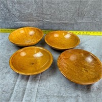 4 Parrish Wooden Bowls