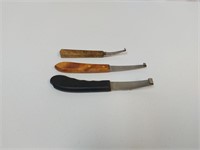 3 Farrier / Hoof Knives