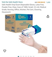 Case of Small Safe Health Gloves