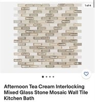 (50 Sheets) Afternoon Tea Mosaic Glass Stone Tile