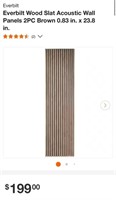Everbilt Acoustic Panel with Wood