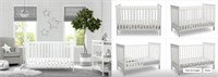 Adley 3-in-1 Convertible Crib-White