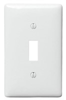 (25) Mid Size Nylon Wall Plate 1 Gang- White