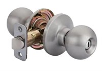 (4) Round Privacy Locksets-Satin Nickel