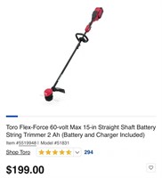 Toro 60V String Trimmer