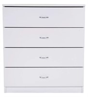 4 Drawer Dresser-White