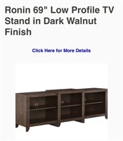 Crosley Ronin 69" Dark Walnut TV Stand