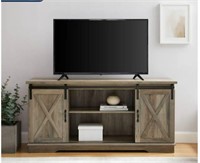 Farmhouse TV Stand-Weathered Grey