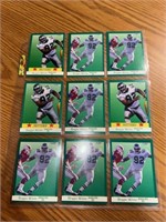 1991 Fleer NFL Reggie White 9-card sleeve