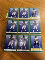 1991 Fleer NFL Mike Singletary 9-card sleeve