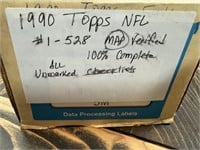1990 Topps NFL 100% Complete #1-528 uncheck lists