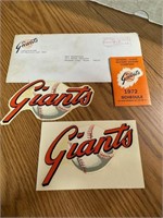 Vintage MLB 1970's SF Giants Lot 2 Memorabilia