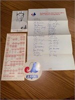 Vintage Montreal Expos MLB Memorabilia lot 2
