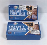 New Lot of 2 Baby Proofing Child Safety Cabinet