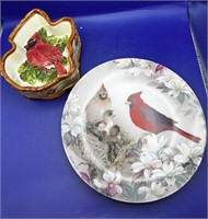 Cardinal dish and plate