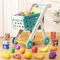 Jovow 79pcs Kids Shopping Cart Trolley Play Set