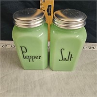 large set of jadiete salt & pepper