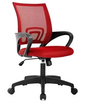 Executive Office Chair Ergonomic Mid Back in Red