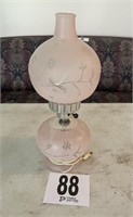 Pink Decorative Hurricane Table Lamp