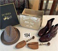 Dobbs Hat W/Box, Vintage Purse, Florsheim