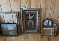 Vintage Frames, pictures, and mirrors