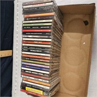 box of cd's