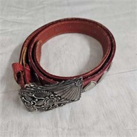 sterling belt buckle with belt