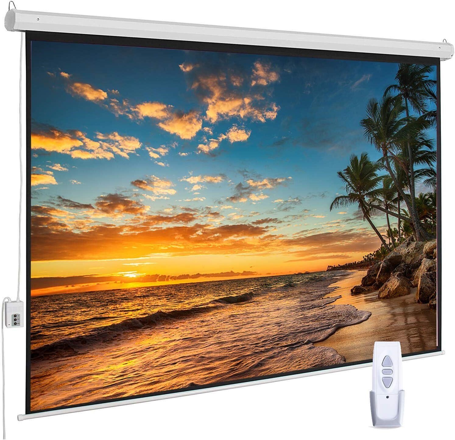 Projector Screen 100 inch 16:9 HD  Remote Control