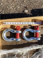 Two 1 1/8 Inch D Clevis