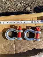 Two New 3/4 Inch D Clevis