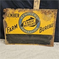 farm bureau metal sign