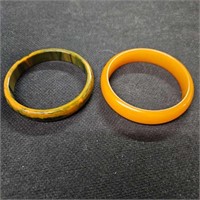2 bakealite look bracelets