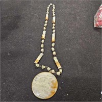 quartz vintage necklace